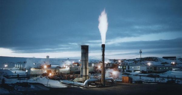 Skyline with factories