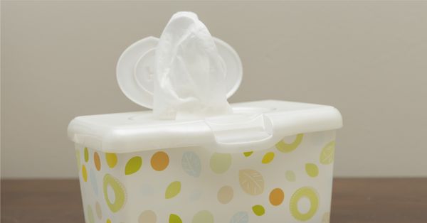 A box of baby wipes.
