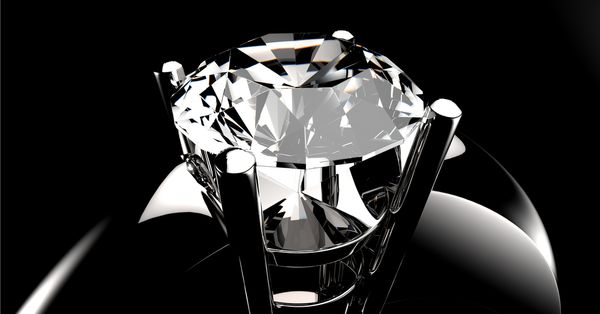 Up close diamond ring