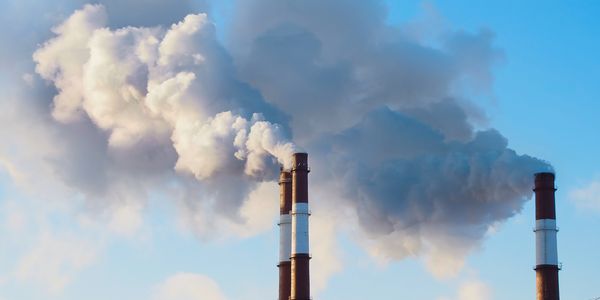 industrial smoking chimneys