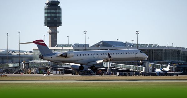 Plane at Vancouver Airport.