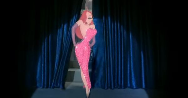 Cartoon characcter Jessica Rabbit from the film"Who Framed Roger Rabbit?"