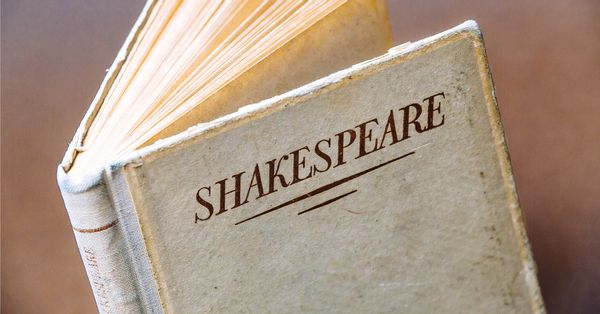 Book with the title "Shakespeare"