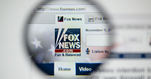 Fox News web site with logo