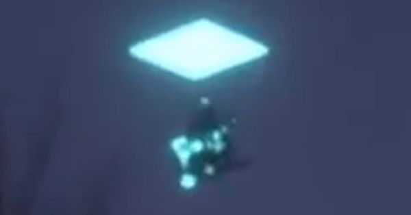 Screengrab from a purported video of a UFO