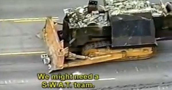 Screenshot from video showing "Killdozer Day"