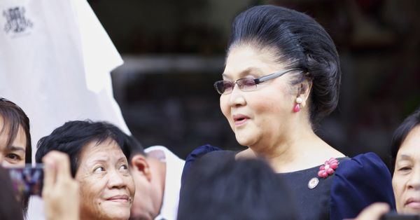 Imelda Marcos shopping in 2012