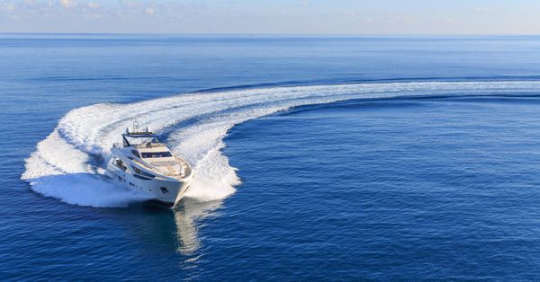 Yacht on water