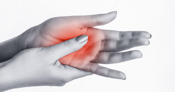 Art showing pain in hand