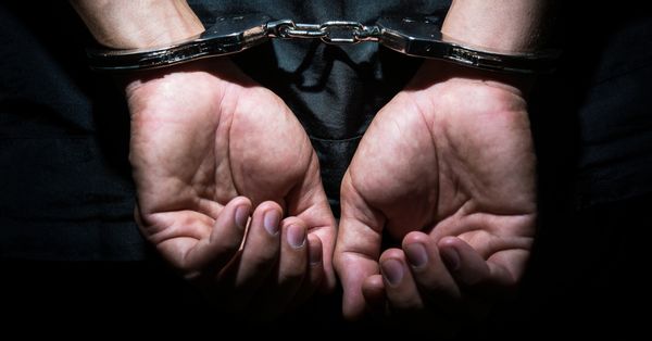 handcuffed hands