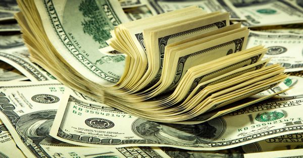 Pile of $100 USD bills