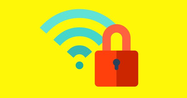 Wifi security lock illustration