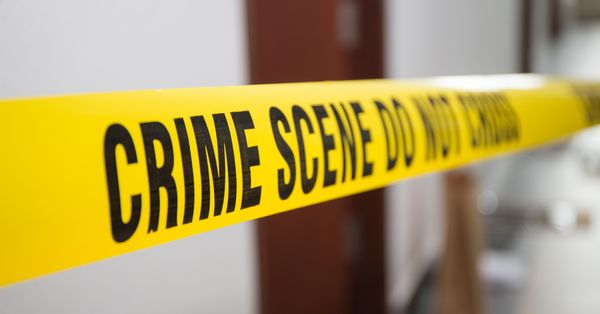 Crime scene tape.