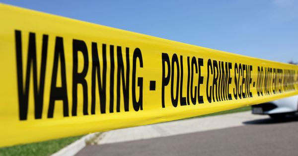 Police tape.