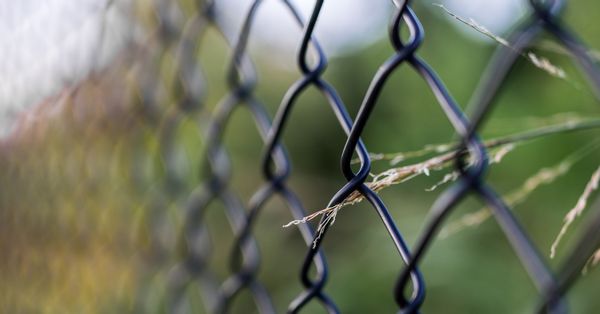 Close image of wire fence