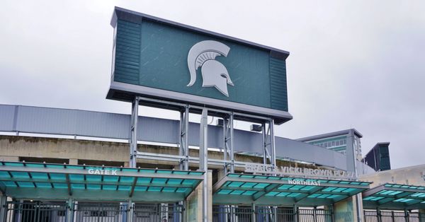 Michigan State University Spartans logo.
