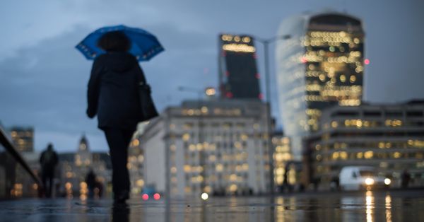 Rainy day in London.