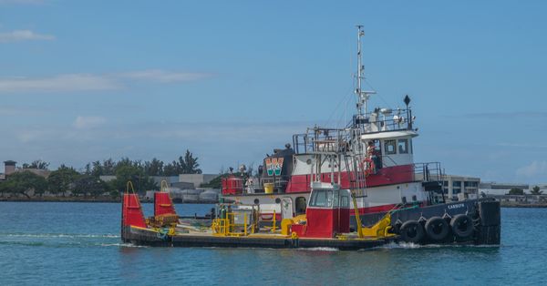 Tugboat in Honolulu.