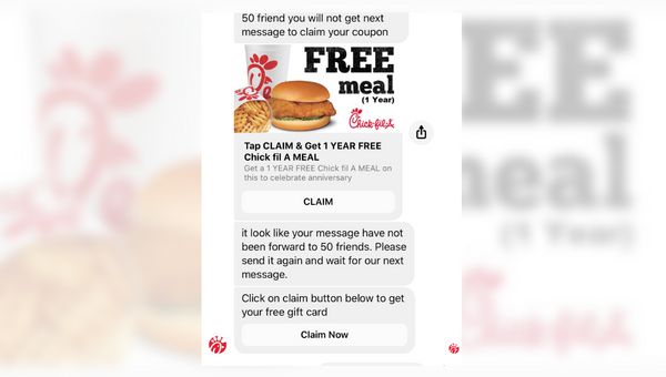 1 year free chick fil a coupon