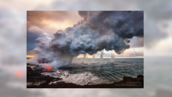lava meets ocean