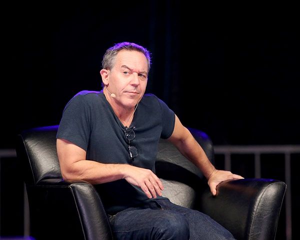 Fox News host Greg Gutfeld who accidentally sang I gotta pee on air.