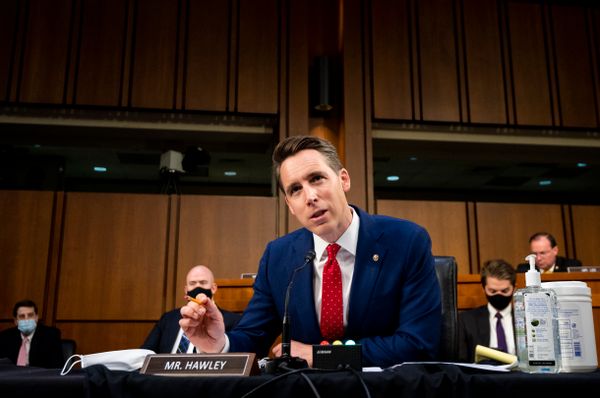 Senator Josh Hawley was selling a book critical of Amazon on Amazon's website Amazon.com.