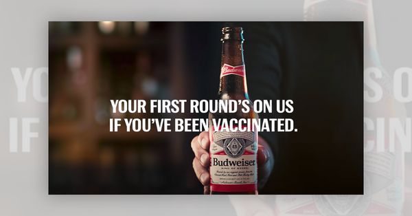 Budweiser is giving away a free beer to people who can prove they are vaccinated against COVID-19.