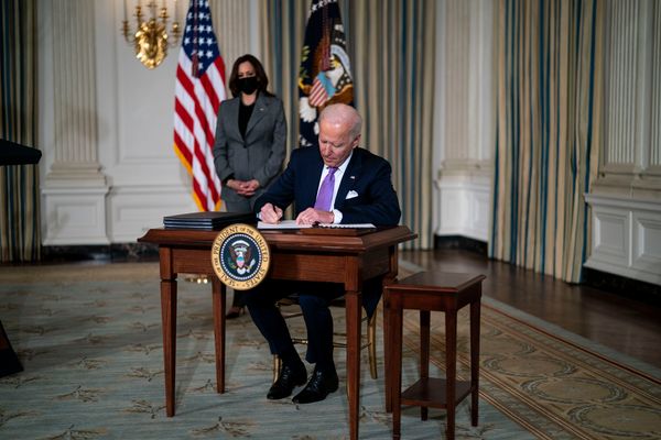 President Joe Biden sent out a letter about stimulus check payments that was sealed in an IRS envelope and had The White House letterhead.