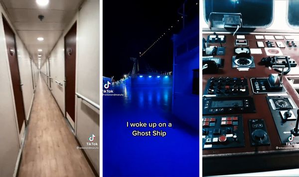 A TikTok user named kilianandmaruta aka Kilian and Maruta documented a purported alternate universe and empty world as well as a ghost ship on TikTok videos.
