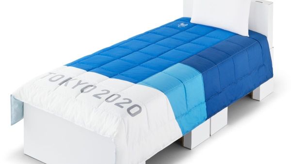 The claim is that anti-sex beds made out of cardboard have been installed in Olympic Village ahead of the 2020 games.