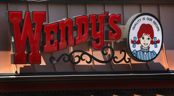 A car plowed into a Wendy's in Dundee Illinois flipped and landed upside down according to a video and picture on Reddit.