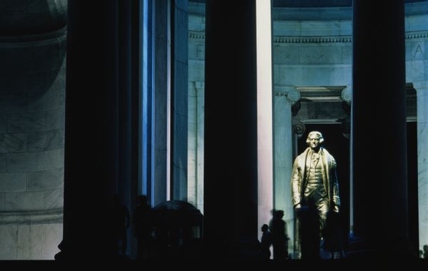 Thomas Jefferson did not say of the wall of separation between church and state that religious institutions that use government power in support of themselves and force their views on persons of other faiths, or of no faith, undermine all our civil rights.