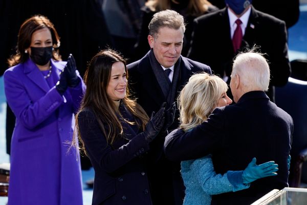 A picture did not show Hunter Biden lying shirtless on a couch with five underage girls and two dogs, despite rumors that claimed it showed him engaged in sex trafficking or prostitution.