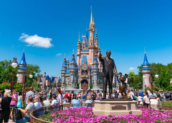A TikTok video from a satire website said that Disney World is lowering the drinking age inside its parks to age 18.