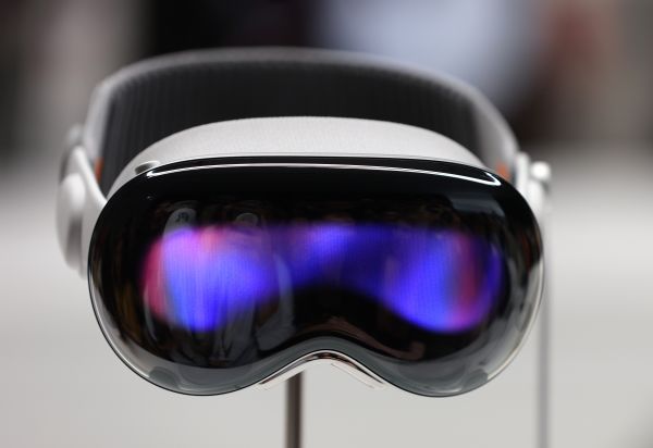 A white headset is displayed.