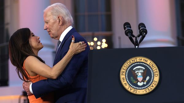 Social media users claimed that US President Joe Biden hugged Eva Longoria in an inappropriate manner that amounted to sexual assault and groping.