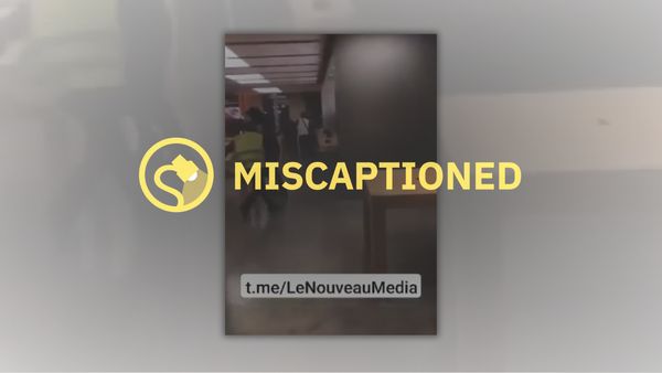 An image that claims to show looting in France is labeled Miscaptioned.