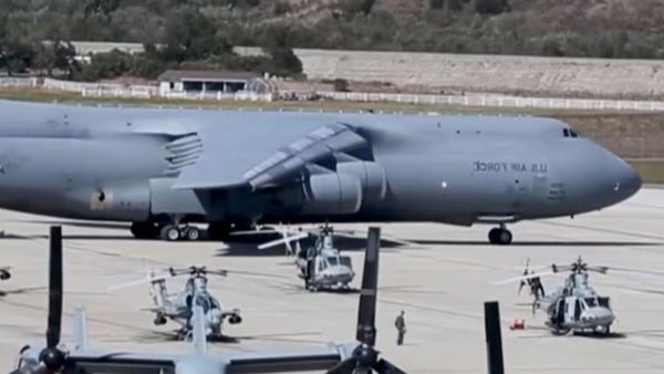 X user Matt Wallace posted a video that he claimed showed huge planes sending heavy-duty equipment to Israel in their fight against Hamas.