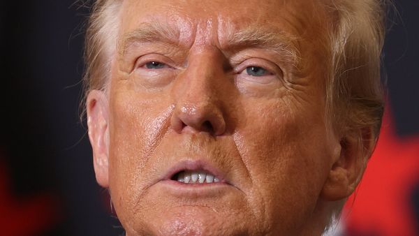 An online post claimed that former US President Donald Trump said a quote about courage and fear.