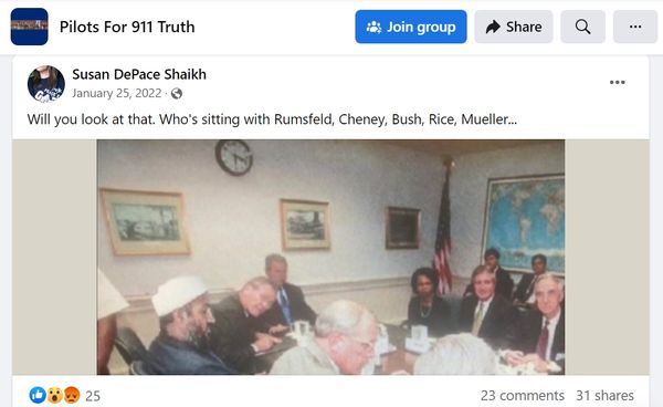Is this bin Laden with G.W. Bush?