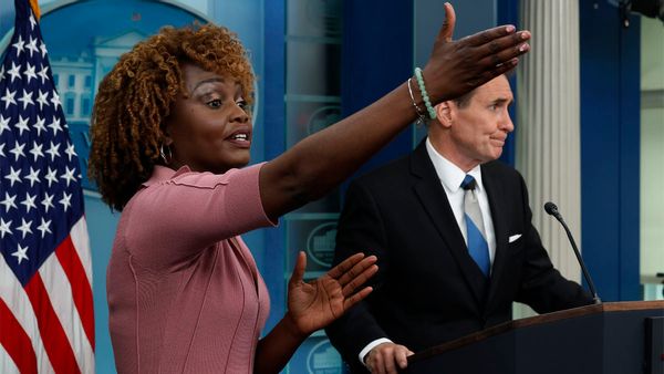 A post on X with a video claimed White House press secretary Karine Jean-Pierre abruptly left a daily briefing after Peter Doocy asked a question purporting the White House was in a so-called full-blown freakout mode.