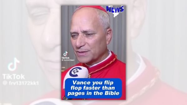 A white man is claimed to have said, "Vance you flip flop faster than pages in the Bible."
