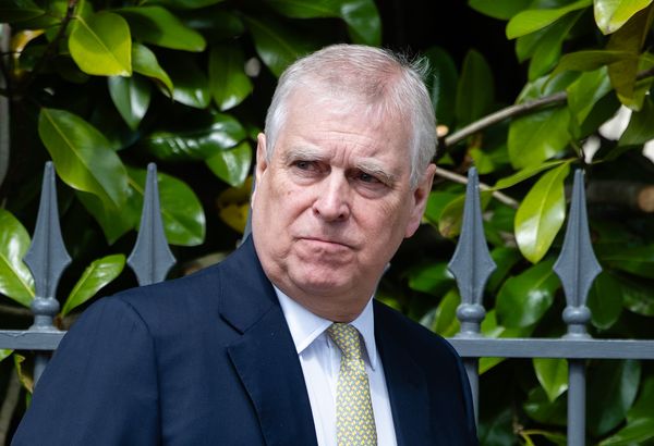 Image shows ex-Prince Andrew attending the Easter service at St George's Chapel on April 20, 2025 in Windsor, England.