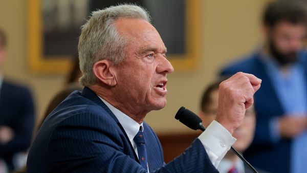 U.S. Health and Human Services Secretary Robert F. Kennedy Jr. testifies during a hearing of the House Committee on Ways and Means on Capitol Hill on April 16, 2026.