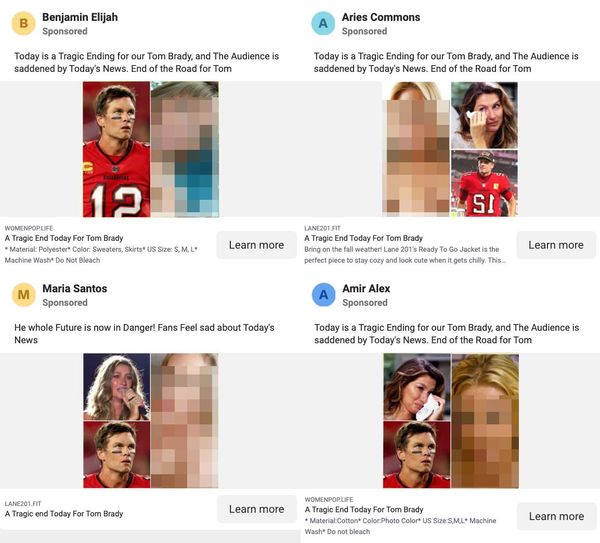 Tom Brady never endorsed CBD gummies despite what was being promoted in sexually-explicit Facebook ads.